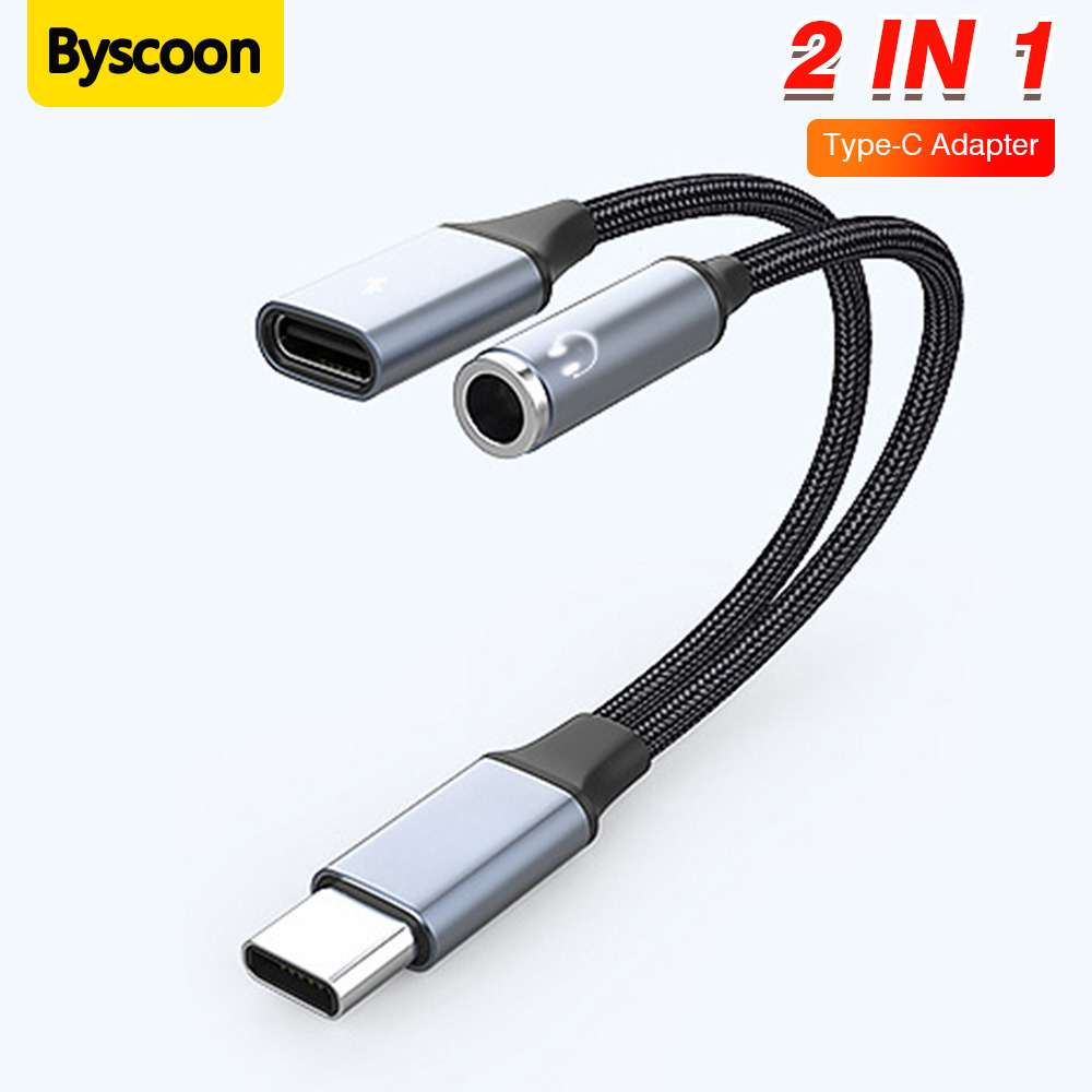 Earphone Splitter Jack - Adaptador de audio 2 en 1