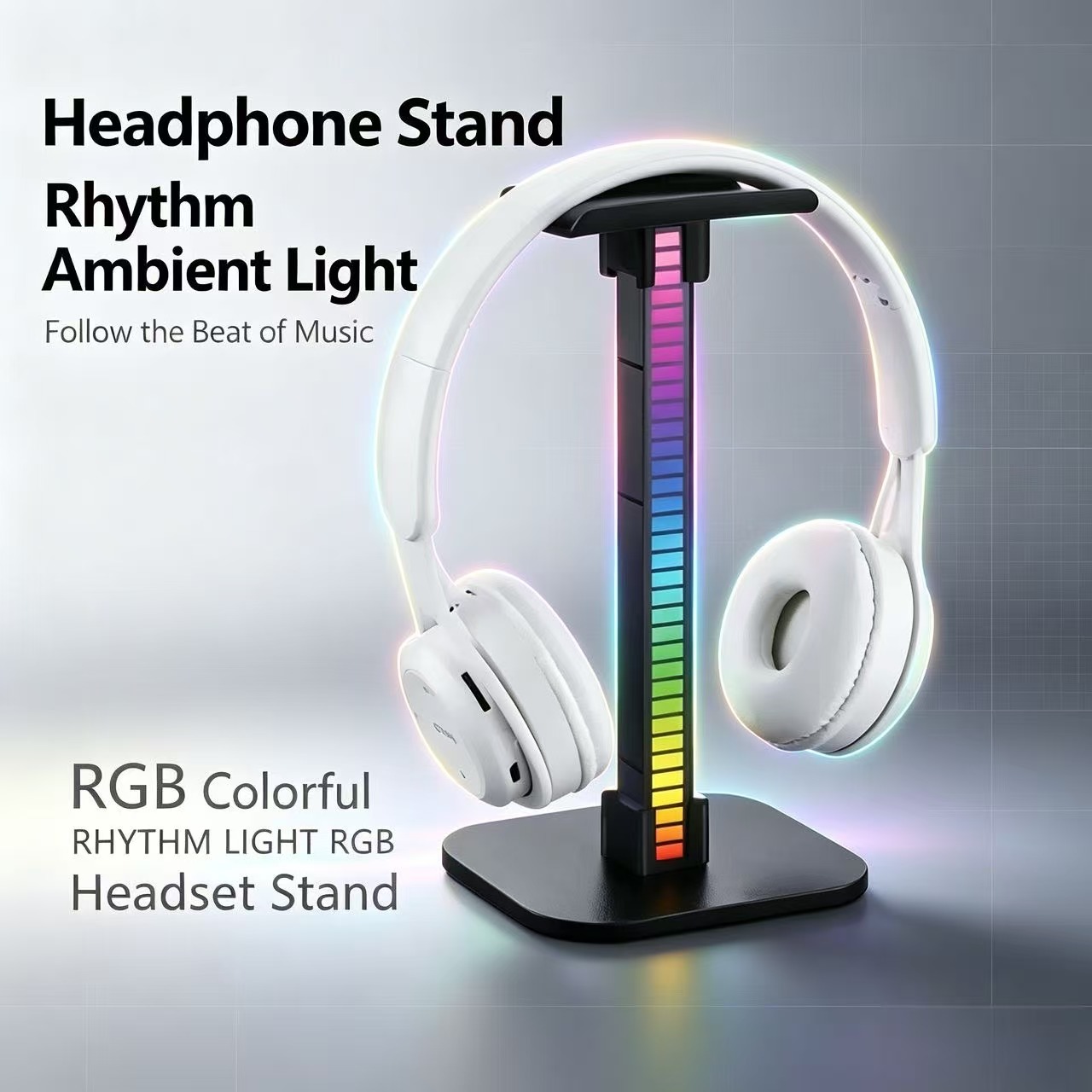 Gaming Headset Rgb - Soporte para Auriculares de Juego USB
