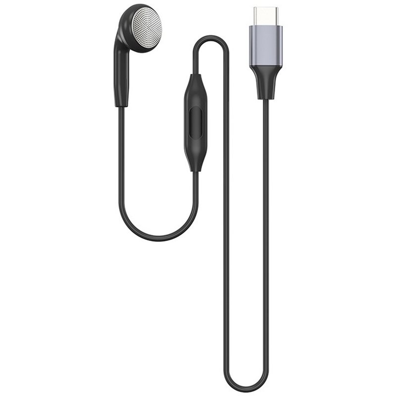 Wired Earphone Mic - Auricular Mono con Cable Tipo C