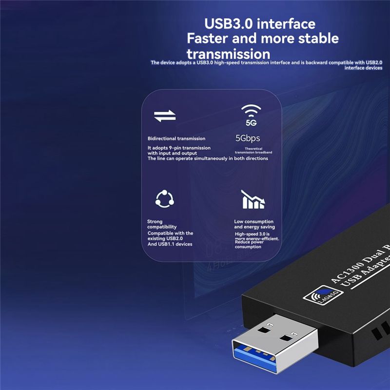 Adaptador USB 3.0 con Wi-Fi y  - Bluetooth Adapter Receiver reseña y precio