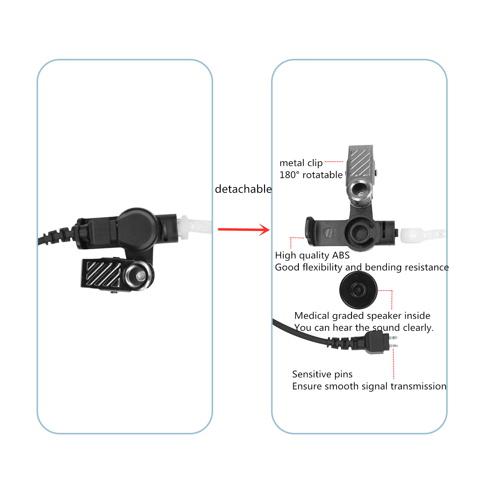Kit de vigilancia de auricular - Wired Earphone Mic reseña y precio