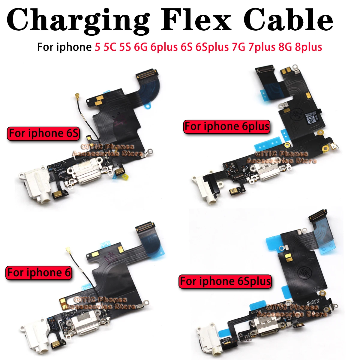 5 uds para iPhone 6 6S 7 8 Plu - Wired Earphone Mic reseña y precio